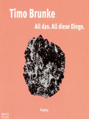 cover image of All das. All diese Dinge
